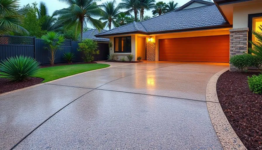 Professional concrete driveway in Aspley, Brisbane
