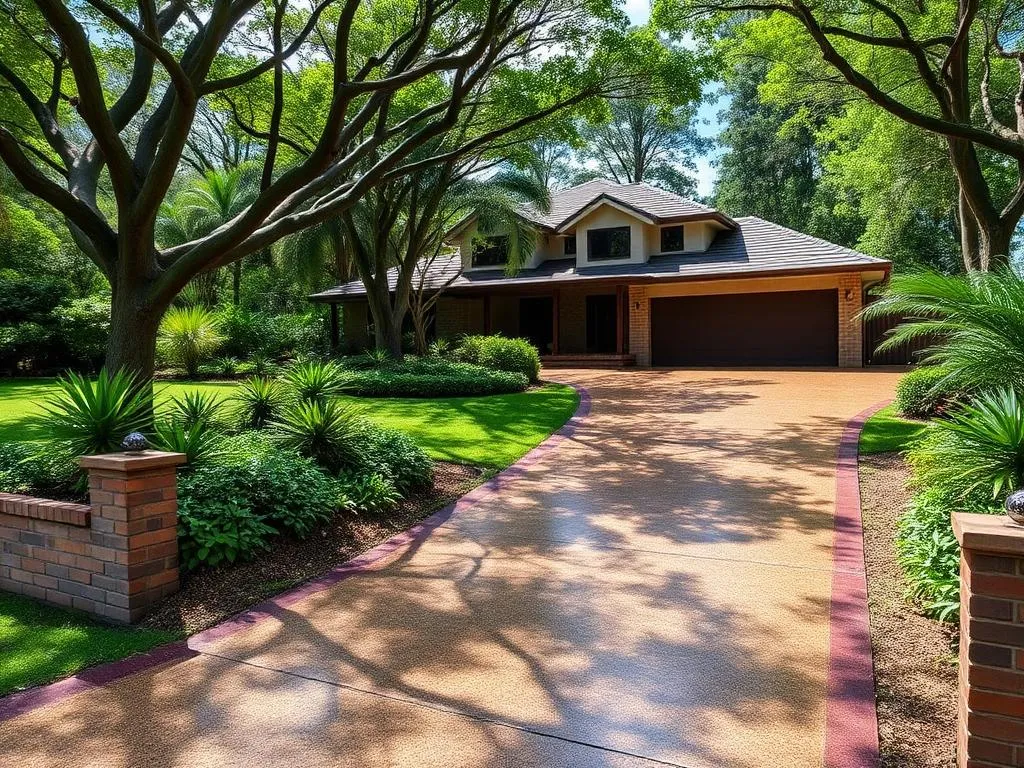 Professional concrete driveway in Bardon, Brisbane