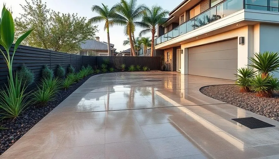 Professional concrete driveway in Brisbane City CBD