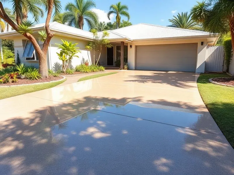 Professional concrete driveway in Caboolture, Brisbane