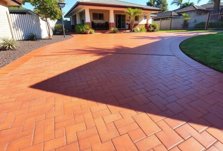 Professional concrete driveway in Carindale, Brisbane