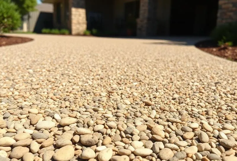 Exposed Aggregate concrete finish example