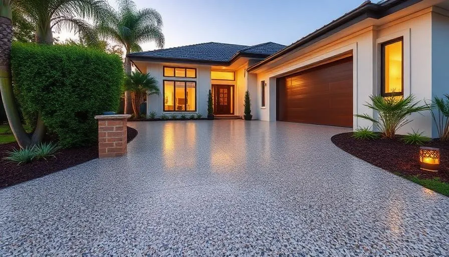 Professional concrete driveway in New Farm, Brisbane