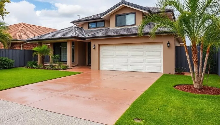 Professional concrete driveway in Springwood, Brisbane