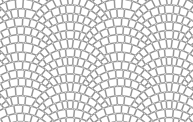 European Fan stencil pattern