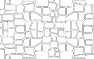 Keystone stencil pattern