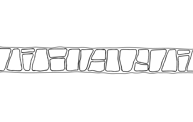 Keystone Header stencil pattern