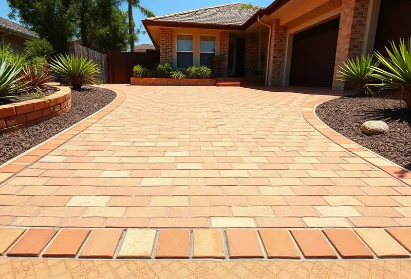 Stencilled Concrete concrete finish example
