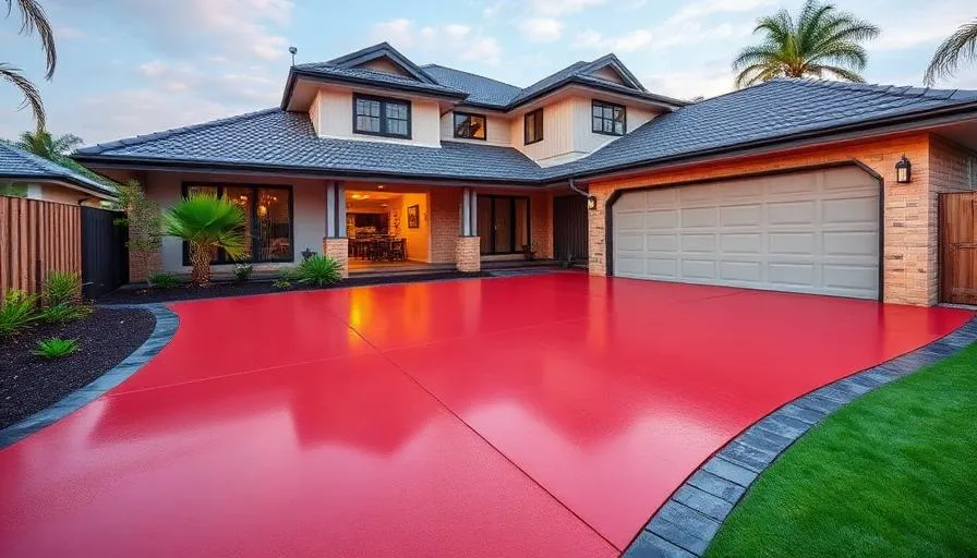 Professional concrete driveway in Taringa, Brisbane