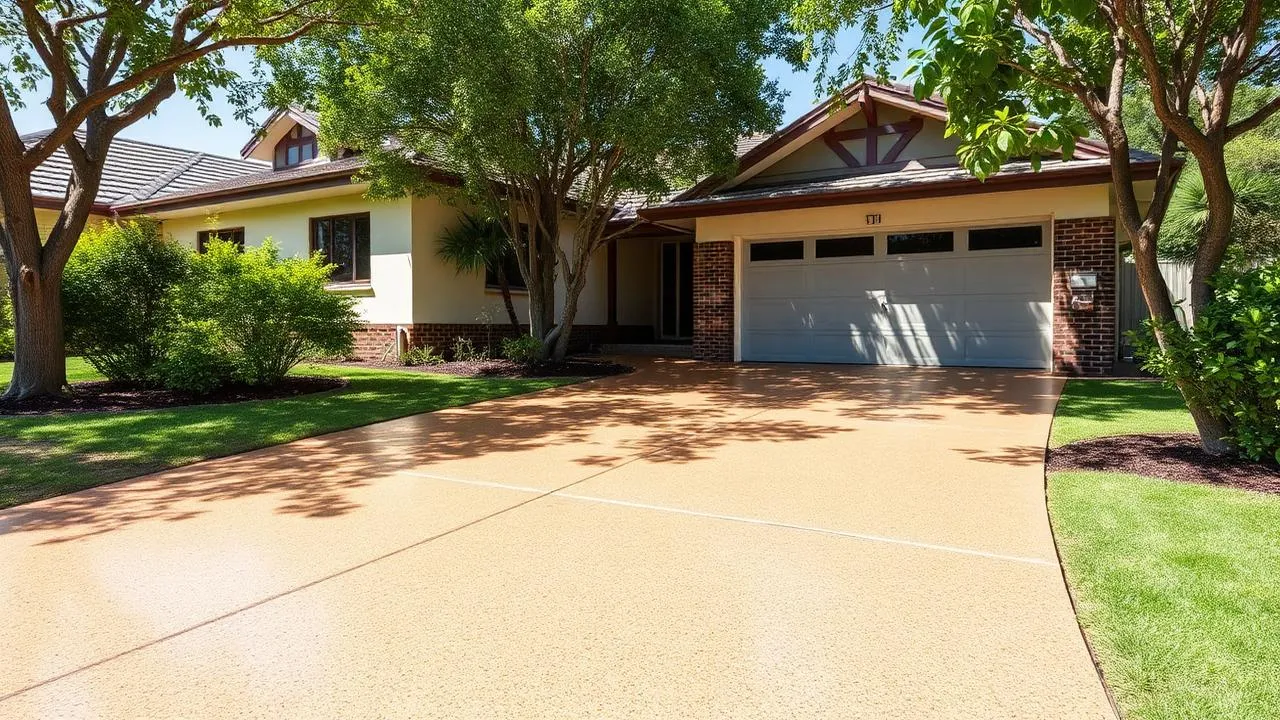 Professional concrete driveway in Tarragindi, Brisbane