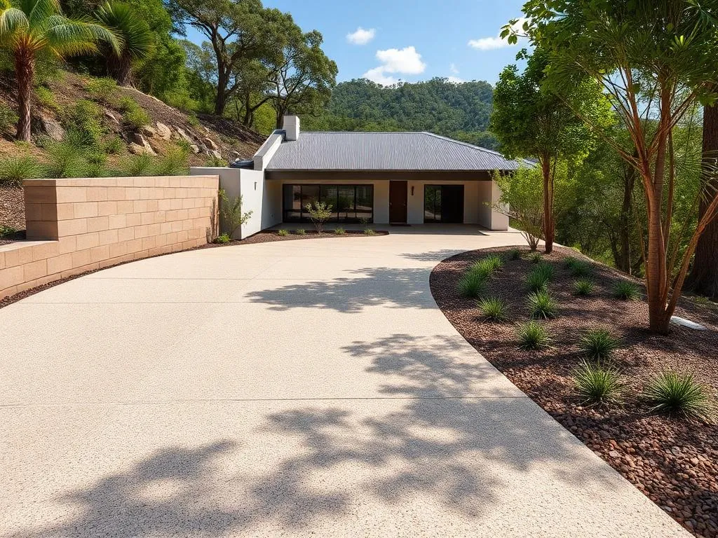 Professional concrete driveway in The Gap, Brisbane