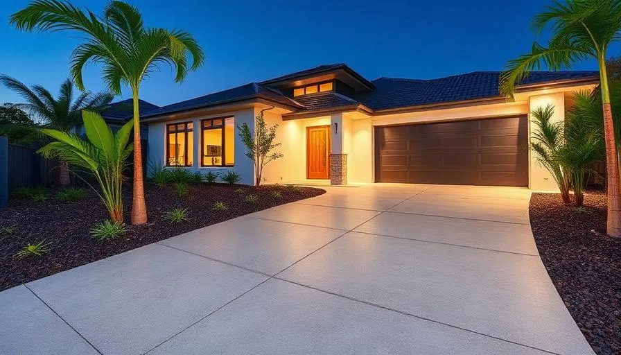 Professional concrete driveway in Upper Coomera, Gold Coast