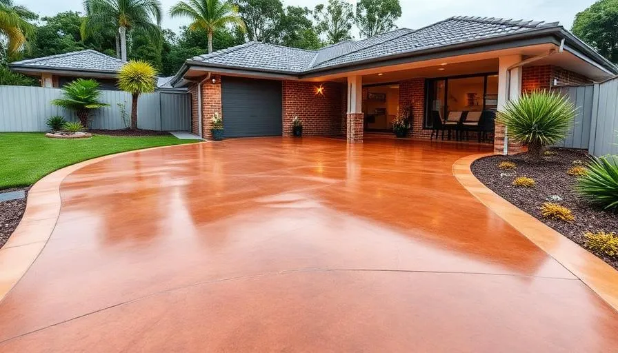 Professional concrete driveway in Wavell Heights, Brisbane