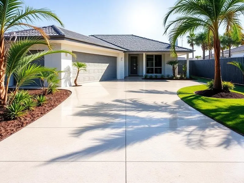 Professional concrete driveway in Wynnum, Brisbane