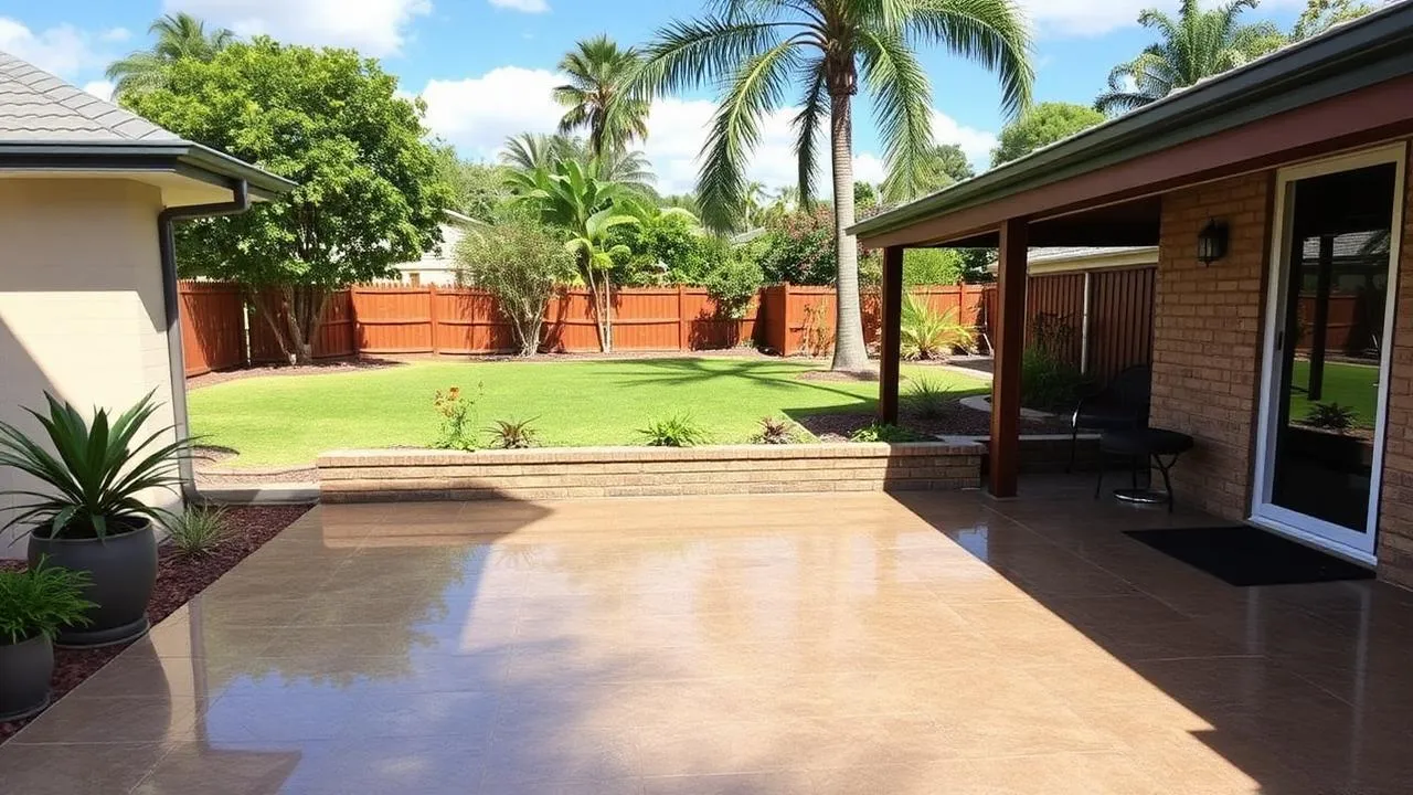 Professional concrete driveway in Yeronga, Brisbane